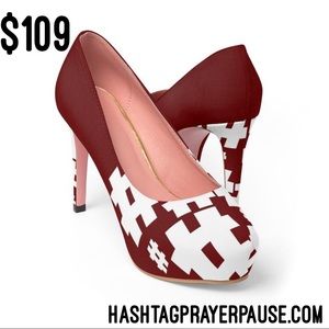 #PrayerPause Wine Walk Women's Platform Heels